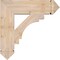 Ekena Millwork Merced Arts & Crafts Smooth Bracket, Douglas Fir, 5 1/2"W x 24"D x 24"H BKT06X24X24MRC03SDF - alternate 4